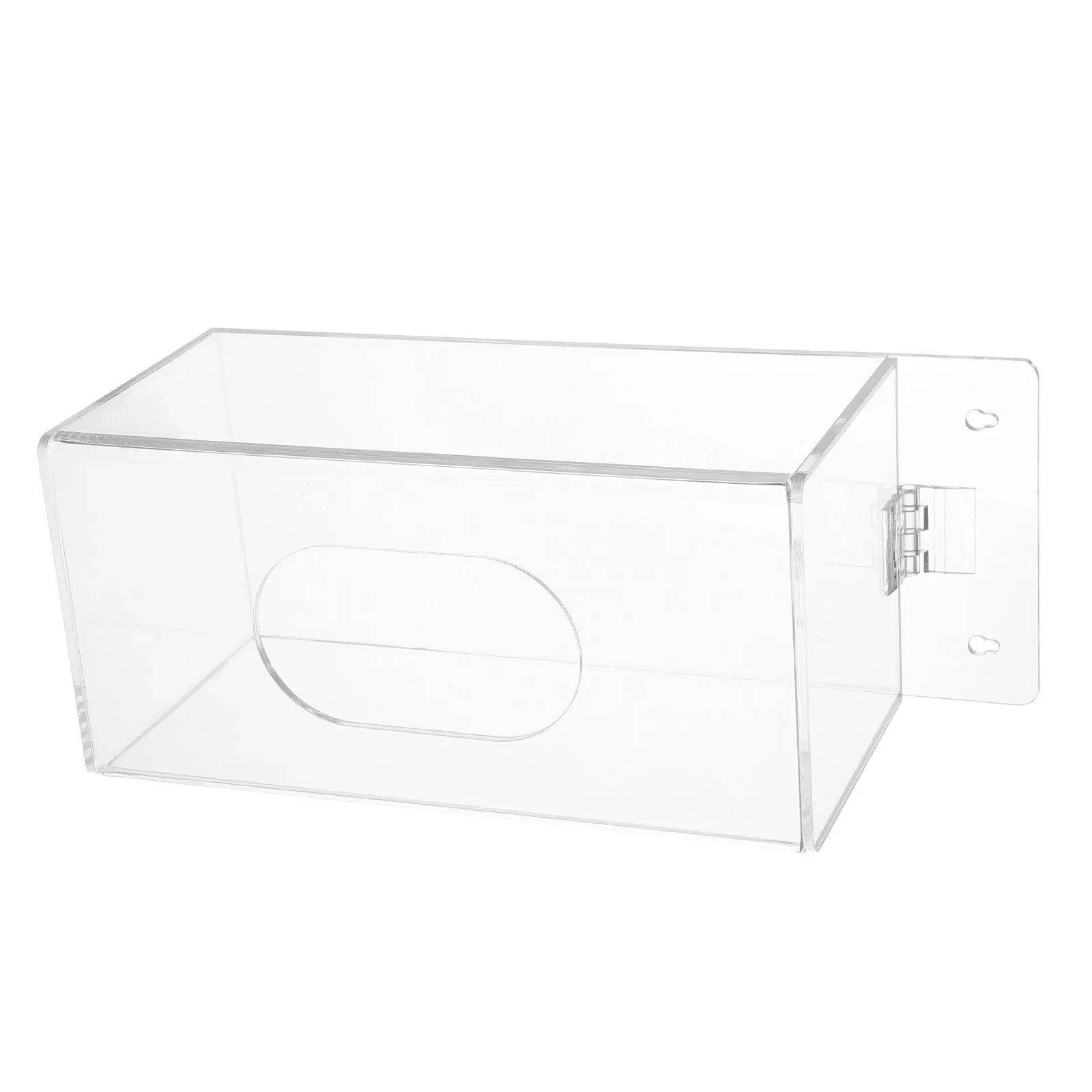 軽量アクリル製壁掛けマスクディスペンサーボックス、マスク、手袋、ティッシュ、髭カバー、ヘアバン用オーガナイザー