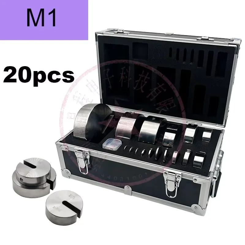 20pcs Set M1 Grade Stainless Steel Added Weight Hanging Weight 100mg~5kg