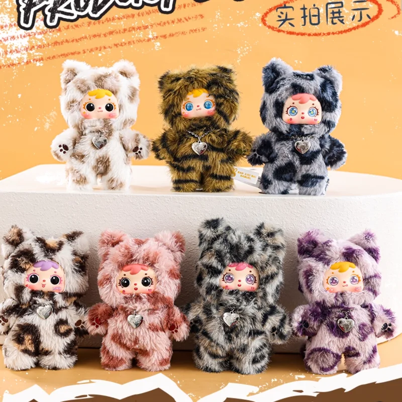 Caja ciega de felpa de la serie Samuel The Cool Moment Of The Cats, bonito llavero de peluche, decoración, bolso de muñeca, colgante, juguetes divertidos, regalos, novedad de 2025