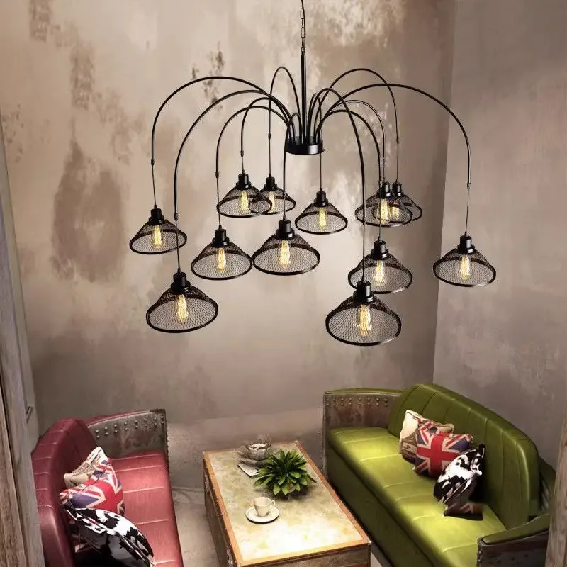 Pendent Lamp Industrial Wind Loft Clothing Store Cafe Bar Homestay Chandelier