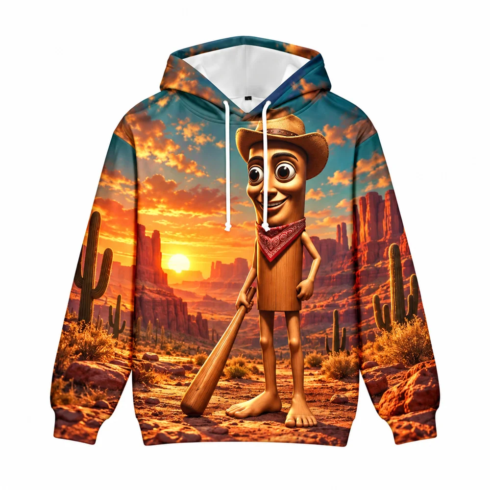 Trung Trung Sahur Christmas Hoodie For Men 3D Printed Pullover Hoodie Neon City Desert Forest And Space Scenes Hooded Sweatshirt