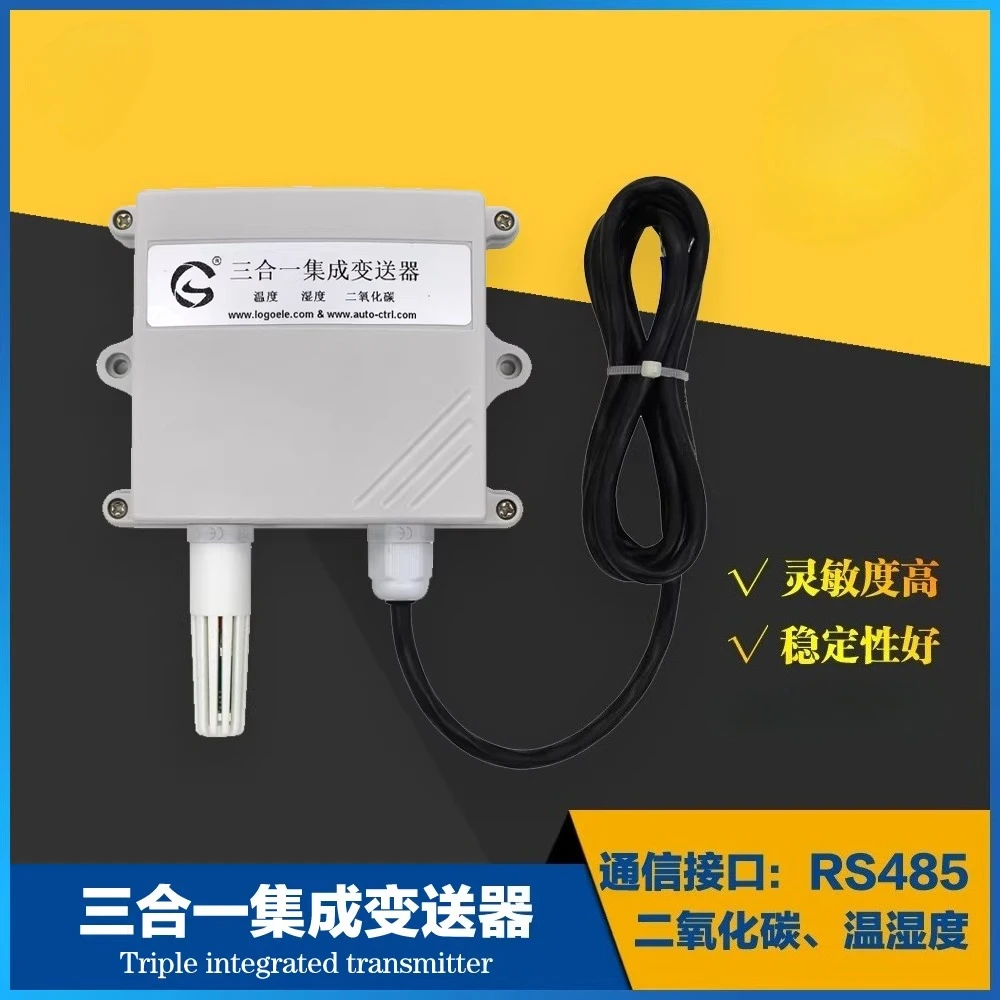 Carbon Dioxide Temperature and Humidity Transmitter Sensor Module 485 Output CO2 Concentration  Integrated Controller