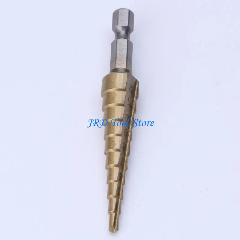 A2UD HSS TITANIUD STEP STEP DRILE набор 1/4 "шестнадцатилетний хвостовик 3-12 мм