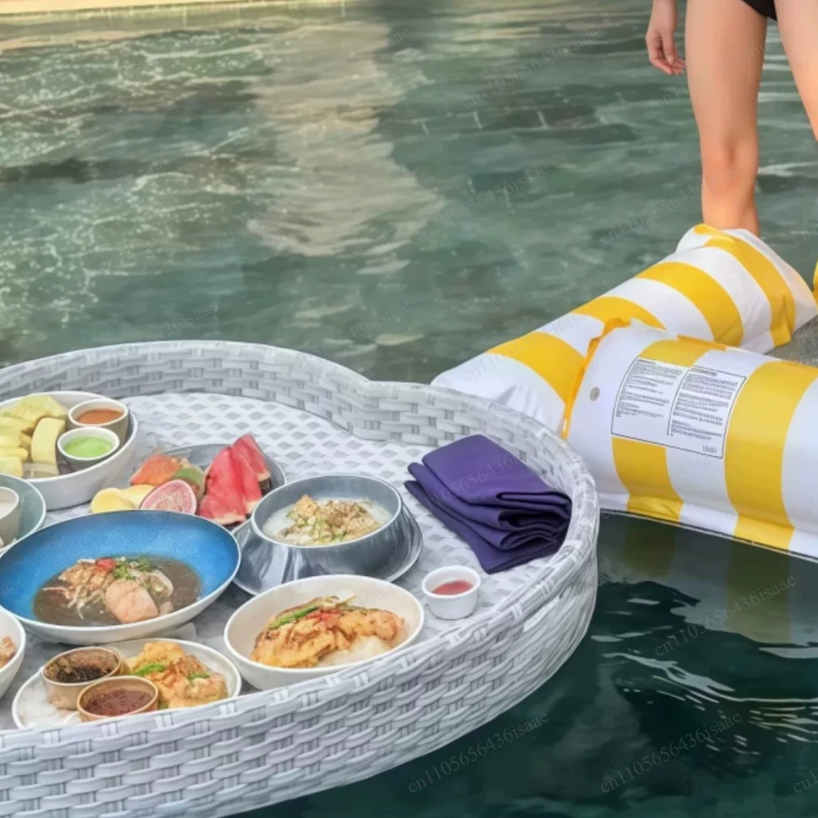 Kids Inflatable Water Floating Lounger, Baby Swim Seat Float Bed for Beach Water Play