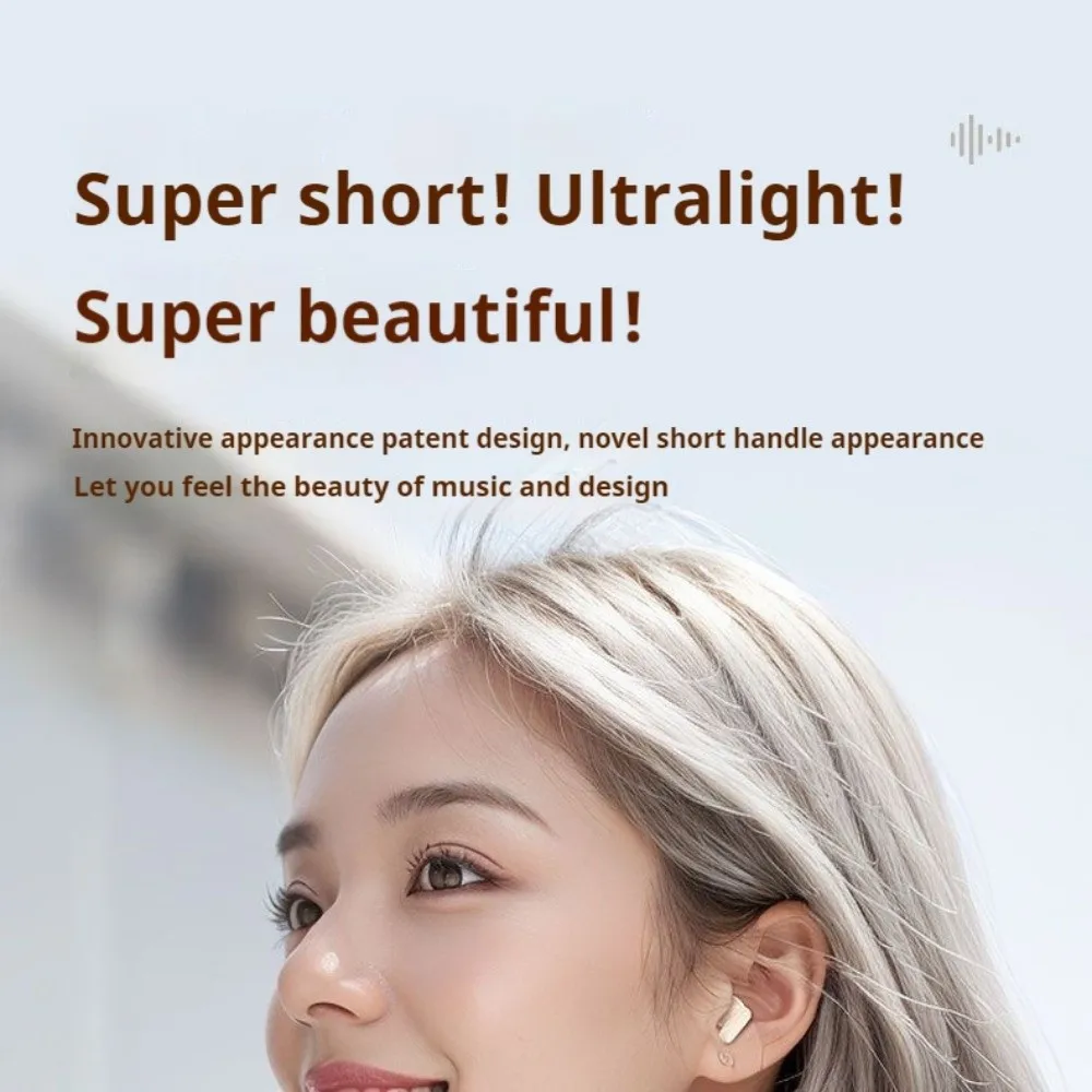 

Touch Control Wireless Headset Low Latency Noise Reduction Bluetooth Headphone Mini Size HD Call Bluetooth Earbuds