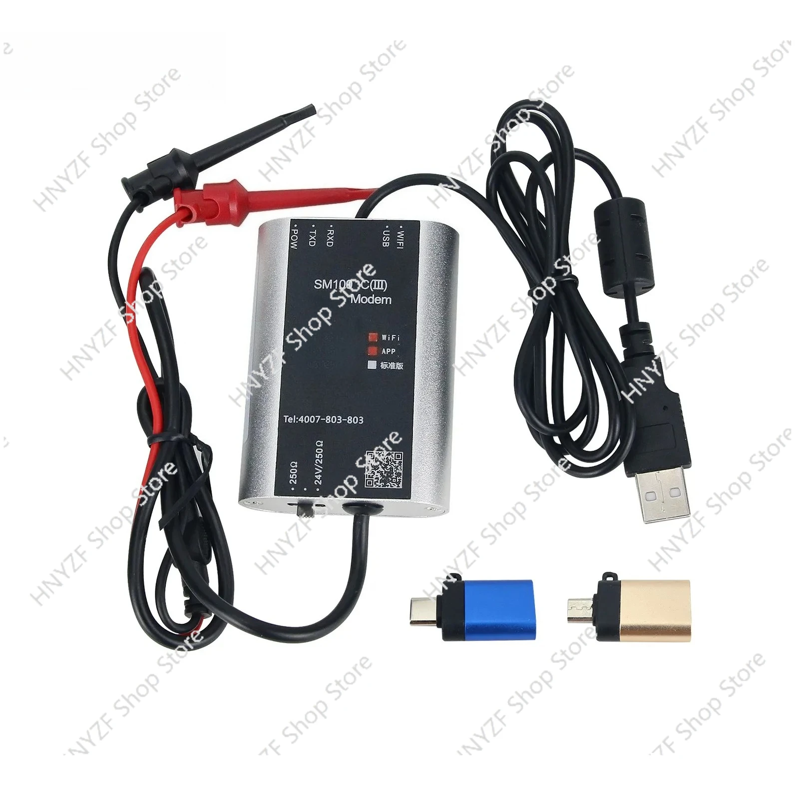 Módem de versión estándar SM100-C (III) El módem USB a Hart admite depuración de aplicaciones móviles