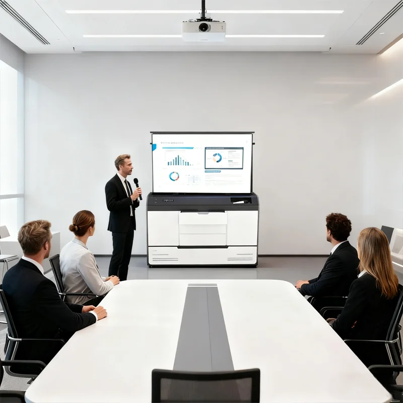 Electric Lift Cabinet with Microphone Speaker Control Height Adjustable Hidden 55 Touch Screen