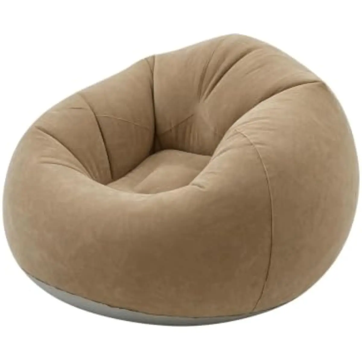 Inflatable Lounge Seats Set 6 pcs | Thickened 0.55mm PVC Flocked Surface | 39.4 Inch Round Design | 330 Lb Capacity | Foot Pump