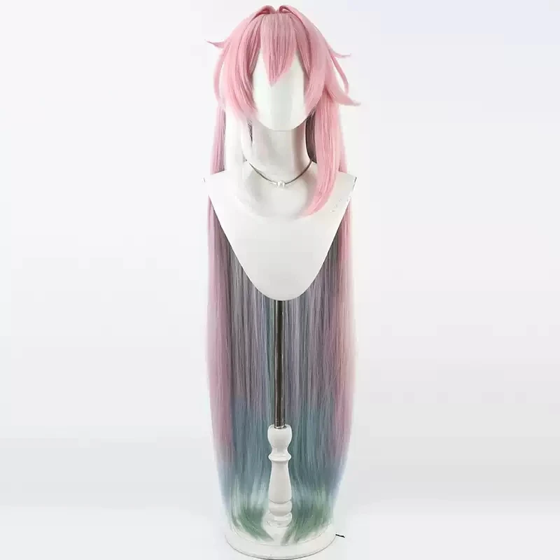 Anime Honkai Star Rail Cyrene Cosplay Pruik Lang Roze Blauw Haar Nieuwe Huid Elysia Amforeus Halloween Party Props Voor Vrouwen Meisjes