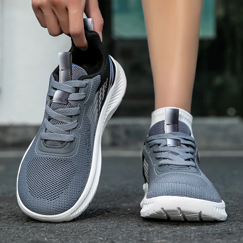 

Men's wide-head running shoes 2025 summer new soft sole shock absorbing mesh cloth breathable outdoor couple sports casual shoes