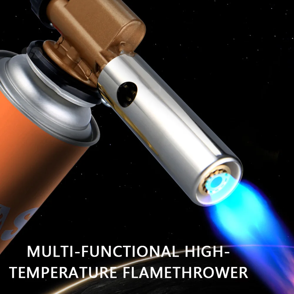 Adjustable Flame Gas Lighters Ignition Head with Reverse Use Kitchen Jet Blow Torch Lighter for BBQ Butane Lighter view 5