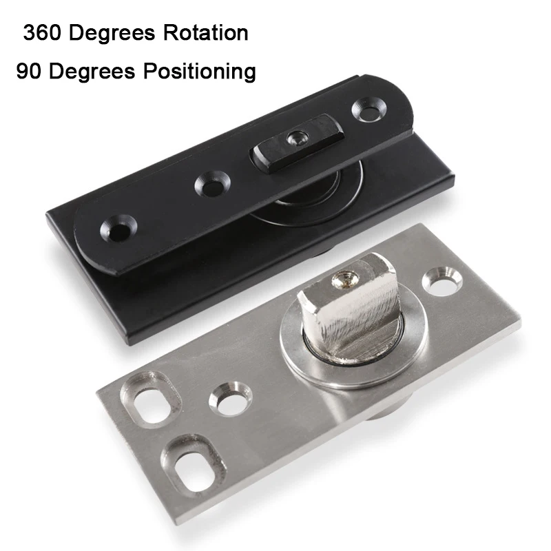 

HOT 1Set Heavy Door Pivot Hinges 360° Rotary 90° Positioning Invisible Hidden Door Hinges Loading 150KG Install Up and Down