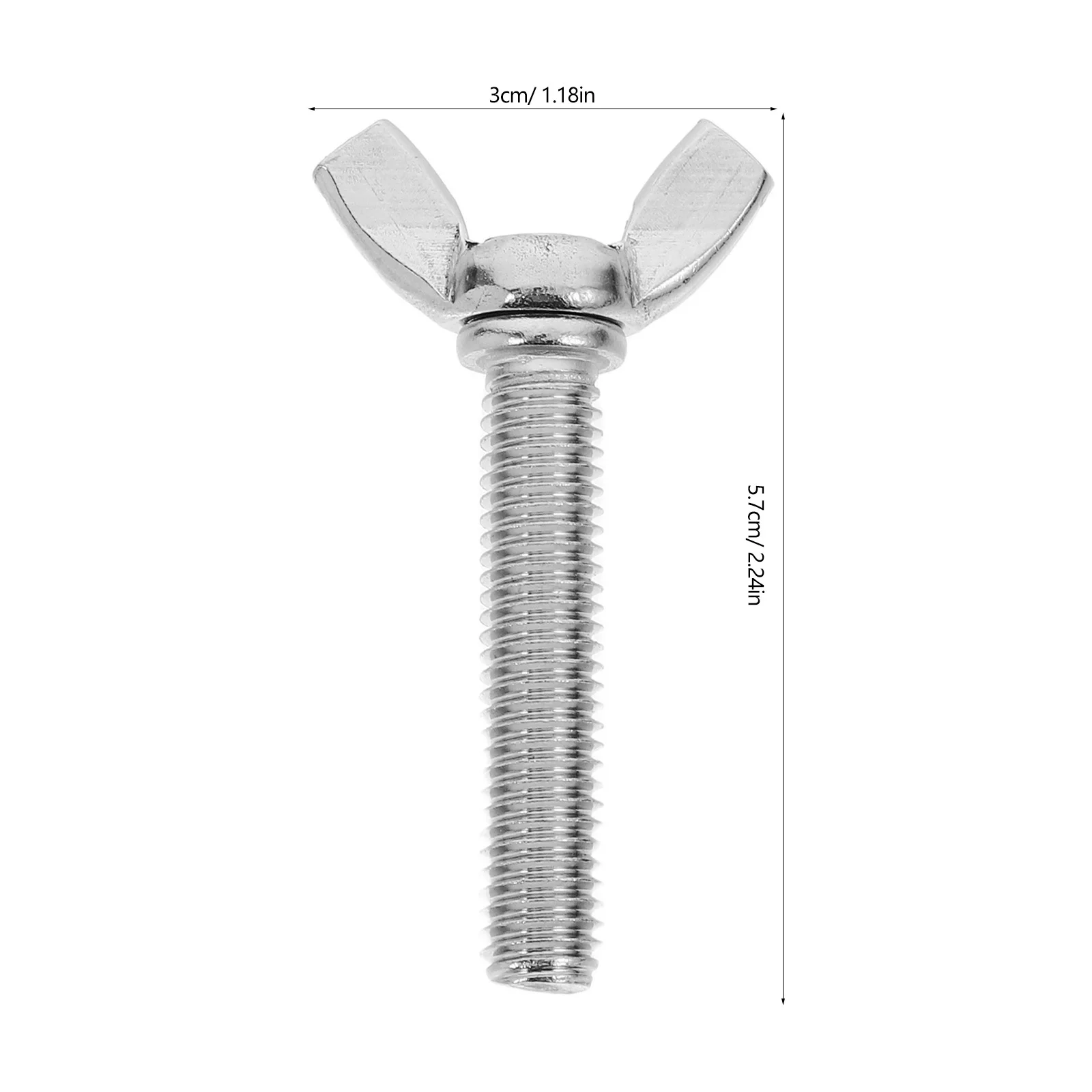 Viti a testa zigrinata con bullone ad ala M8x40 da 10 pezzi, funzionamento manuale in acciaio inossidabile, ideali per varie applicazioni, assemblaggio di mobili