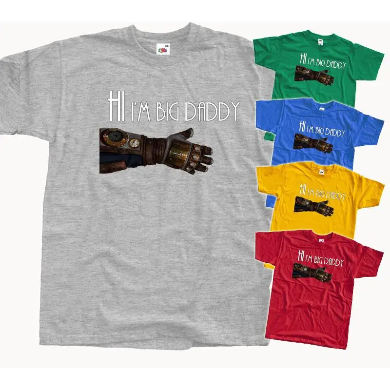 BioShock: Big Daddy V3, JUEGO DE COMPUTADOR, camiseta (ROJO, AMARILLO) Todos los tamaños S-5XL