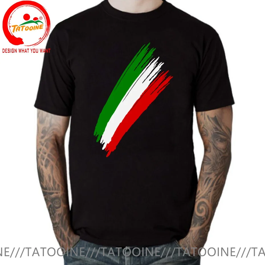 Funny Design Italia Italian Italy Flag  SRed Doublet Men Fashion Trendy Casual Clothing Stylish Tops Tee Shirt Leisure Tshirt Me