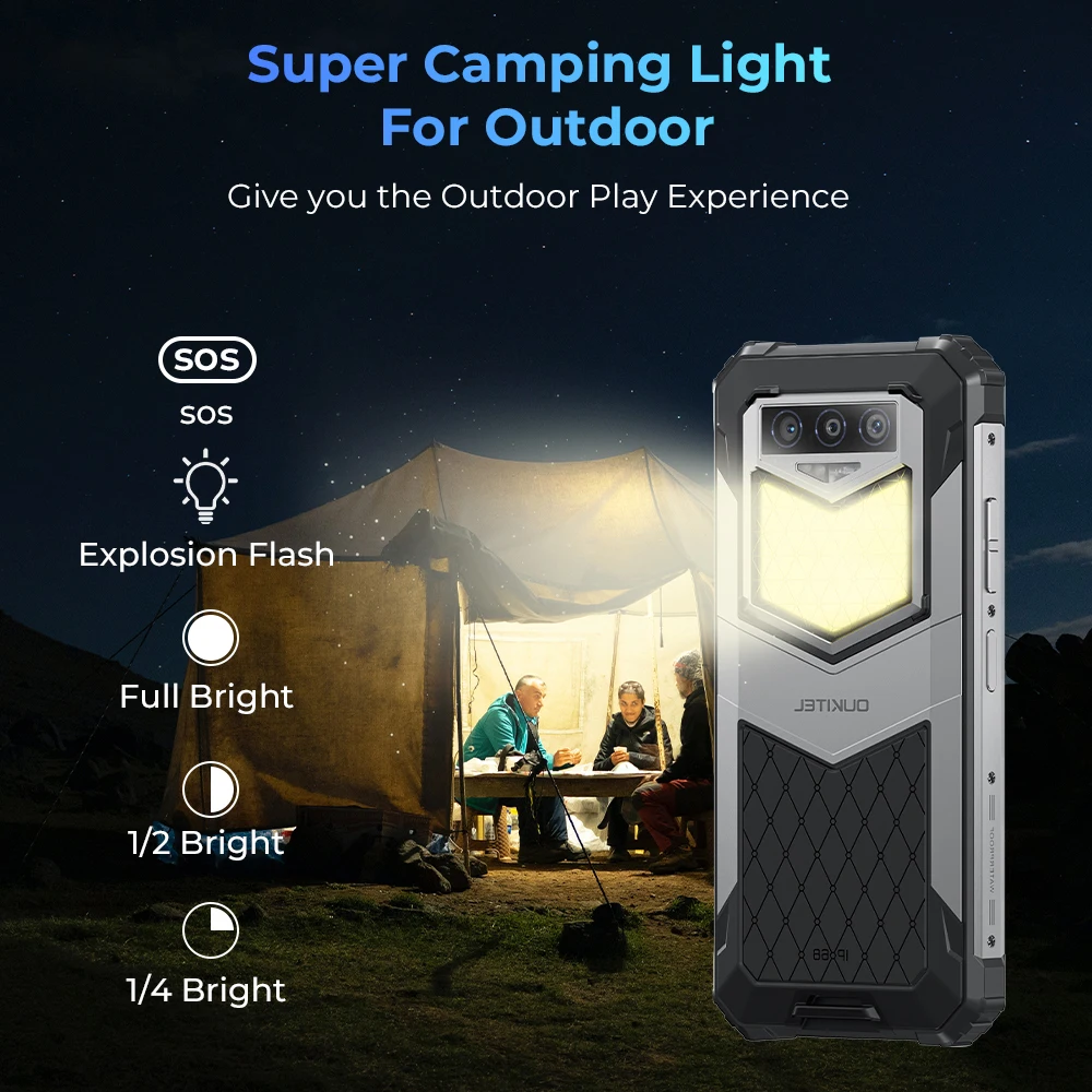 Oukitel WP26 Rugged Smartphone 10000mAh, 8+8GB RAM 256GB ROM, Mobile Phone Android MTK P90 48MP+20MP Night Camera cellphone