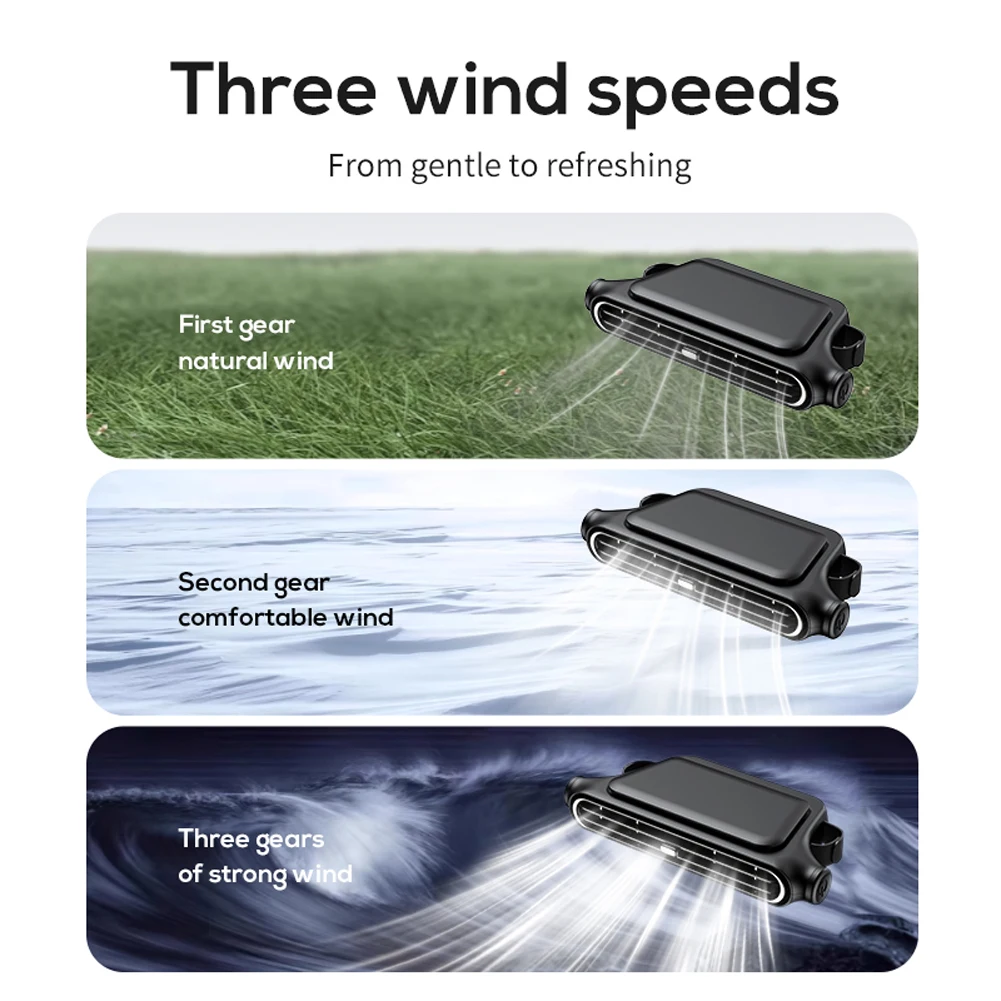 مروحة مقعد السيارة المحمولة 3 سرعات قابلة للتعديل مروحة تبريد الهواء للسيارة 5 فولت/2A مروحة مسند الظهر الخلفي للسيارة الصغيرة RVs سيدان #3