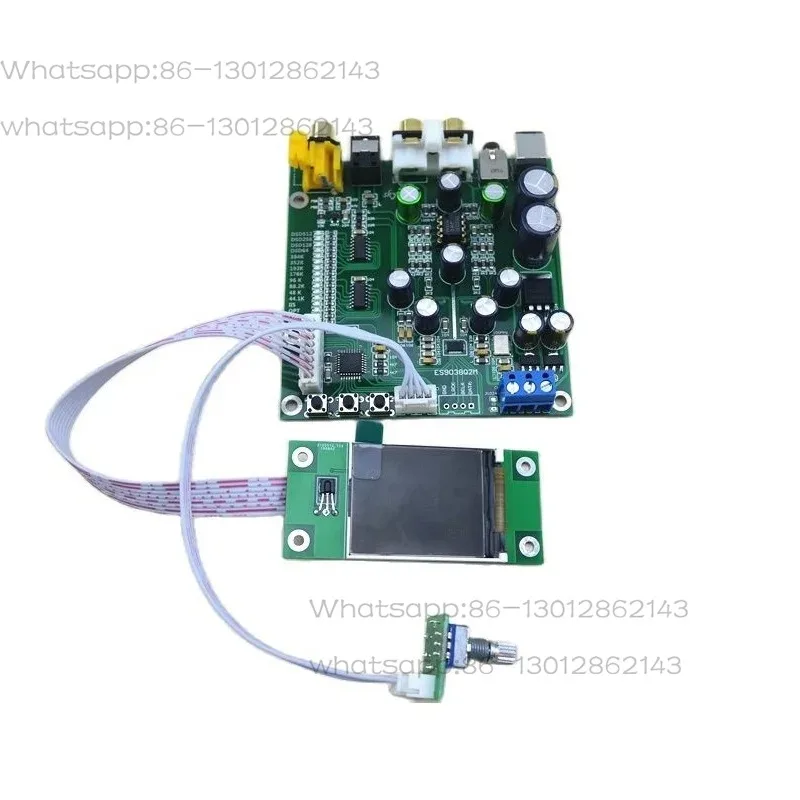 ES9038 Q2M DAC decoder board IIS DSD fiber coaxial input 384k dop128