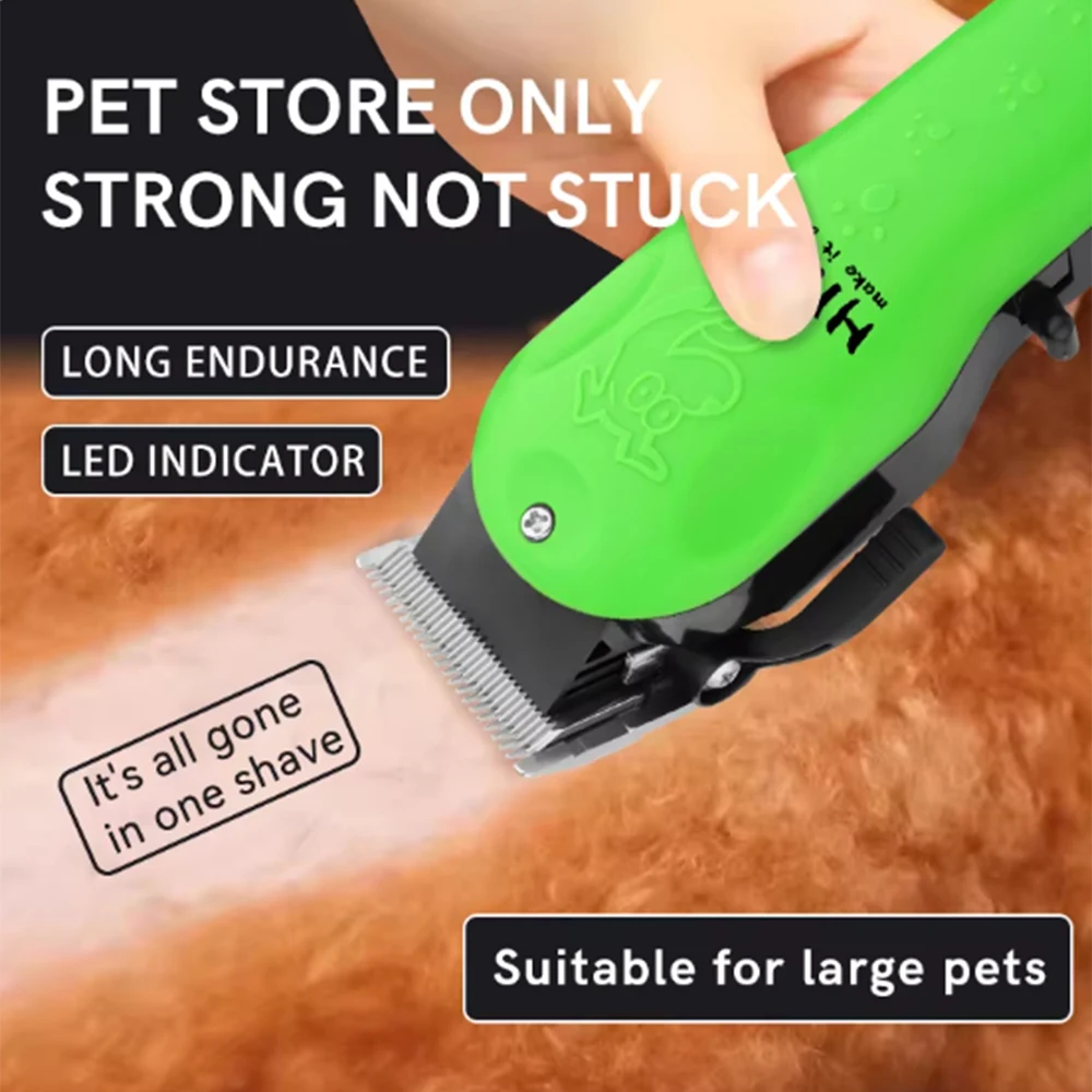 Naturaa Professioneller Hundehaarschneider, komplett aus Metall, wiederaufladbar, Haustier-Trimmer, Katzenrasierer, Schneidemaschine, Welpenpflege, Haarschnitt, niedrig