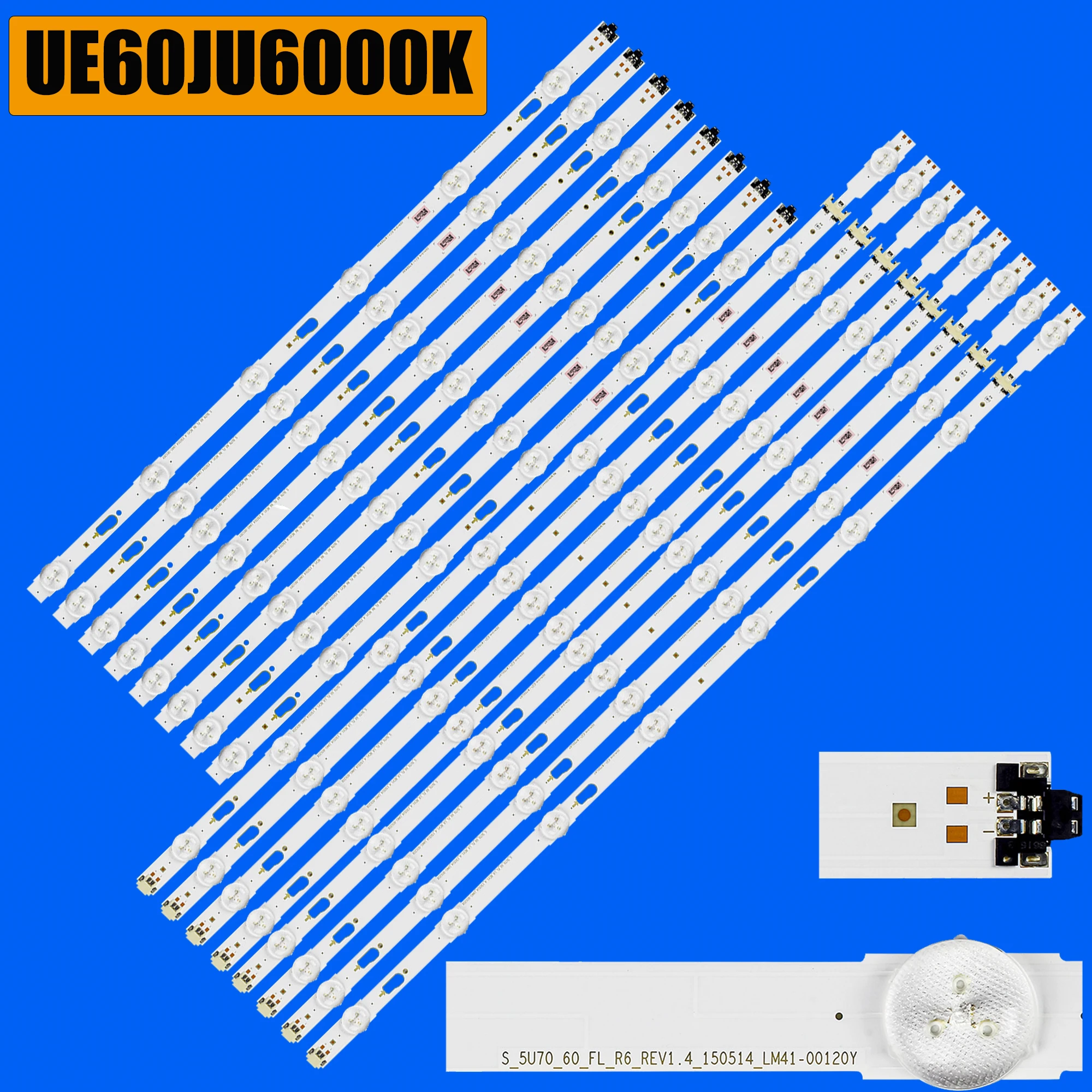 Bande de rétro-éclairage LED pour UE60JU6000K UE60JU6072U UE60JU6075U UE60JU6400K UE60JU6445K UE60JU6500K UE60JU6575U UE60JU6640U