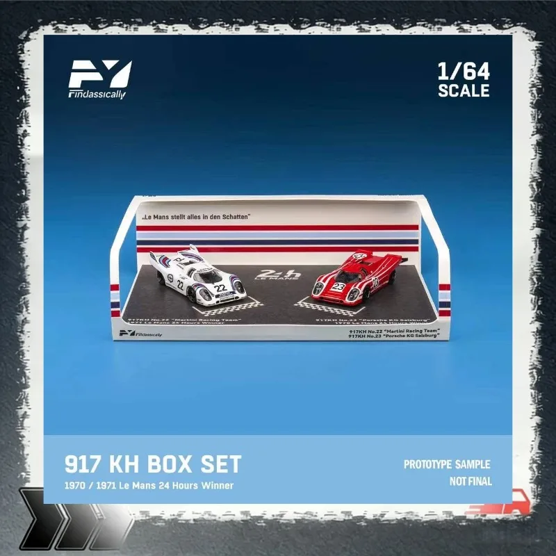 Findassically 1:64 917K Martini imitation alloy car model, suitable as a gift for boys, a collectible or decorative item.