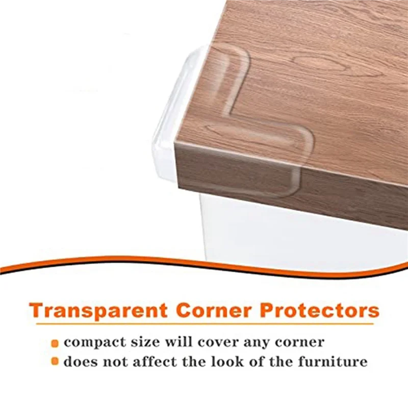 FBIL-40 Pack Corner Guards Clear Corner Protectors หยุดการบาดเจ็บที่ศีรษะของเด็ก โต๊ะ เฟอร์นิเจอร์ และมุมคม (รูปตัว L)