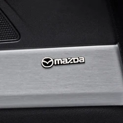 Aluminum 3D Car Decorate Audio Emblem Stickers Stereo Badge Decal For Mazda Atenza CX3 CX5 MX5 CX7 Axela CX30 CX90 Accessories