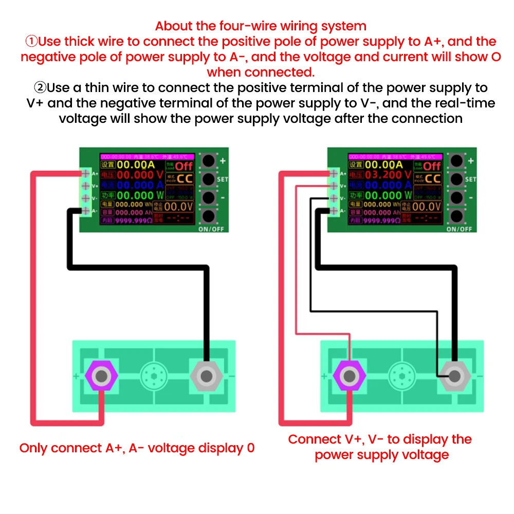 150W 20A Battery Capacity 4-wire Tester DC USB Tester Electronic Load Lithium Discharge Monitor Power Supply Checker