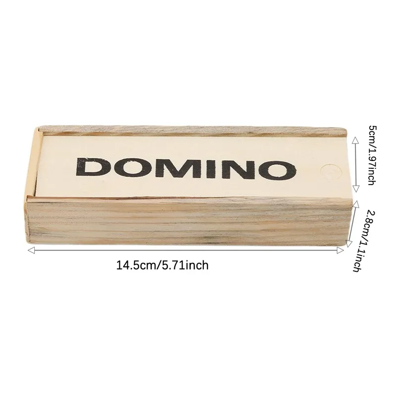 28 ชิ้น/เซ็ตไม้ Domino BOARD เกมตลกตารางเกม Domino ของเล่นเด็กของเล่นเพื่อการศึกษาเด็กของขวัญ