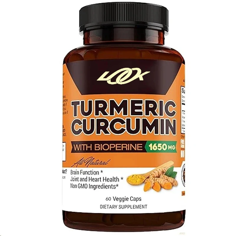 

Turmeric Curcumin With Pepper Capsules - Natural Joint And Support, 95% Standardized Curcumin - Non Gmo, Gluten Free