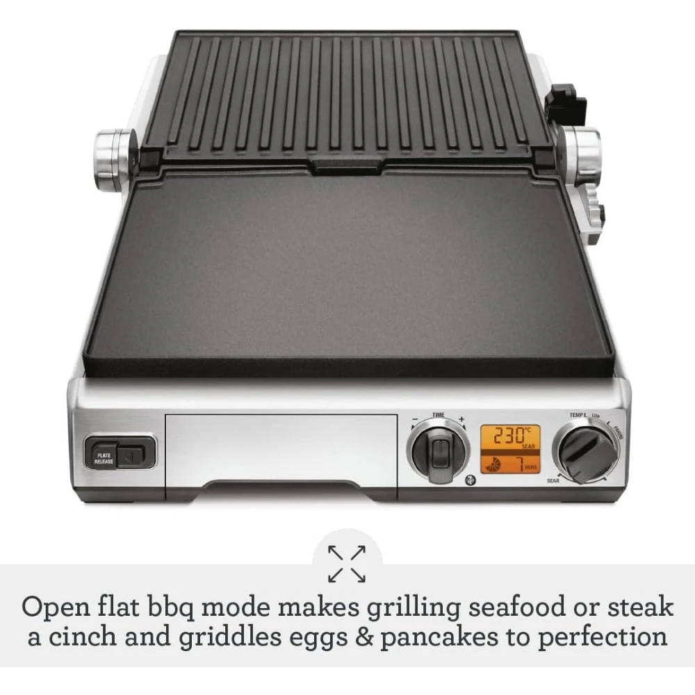 BGR820XL Smart Grill, Electric Countertop Grill, Brushed Stainless Steel., 14