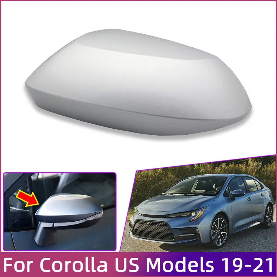 

Rearview Mirror Cap Cover For Toyota Altis Corolla US Model 2019 2020 2021 Outer Door Wing Mirror Housing High Quality Painted