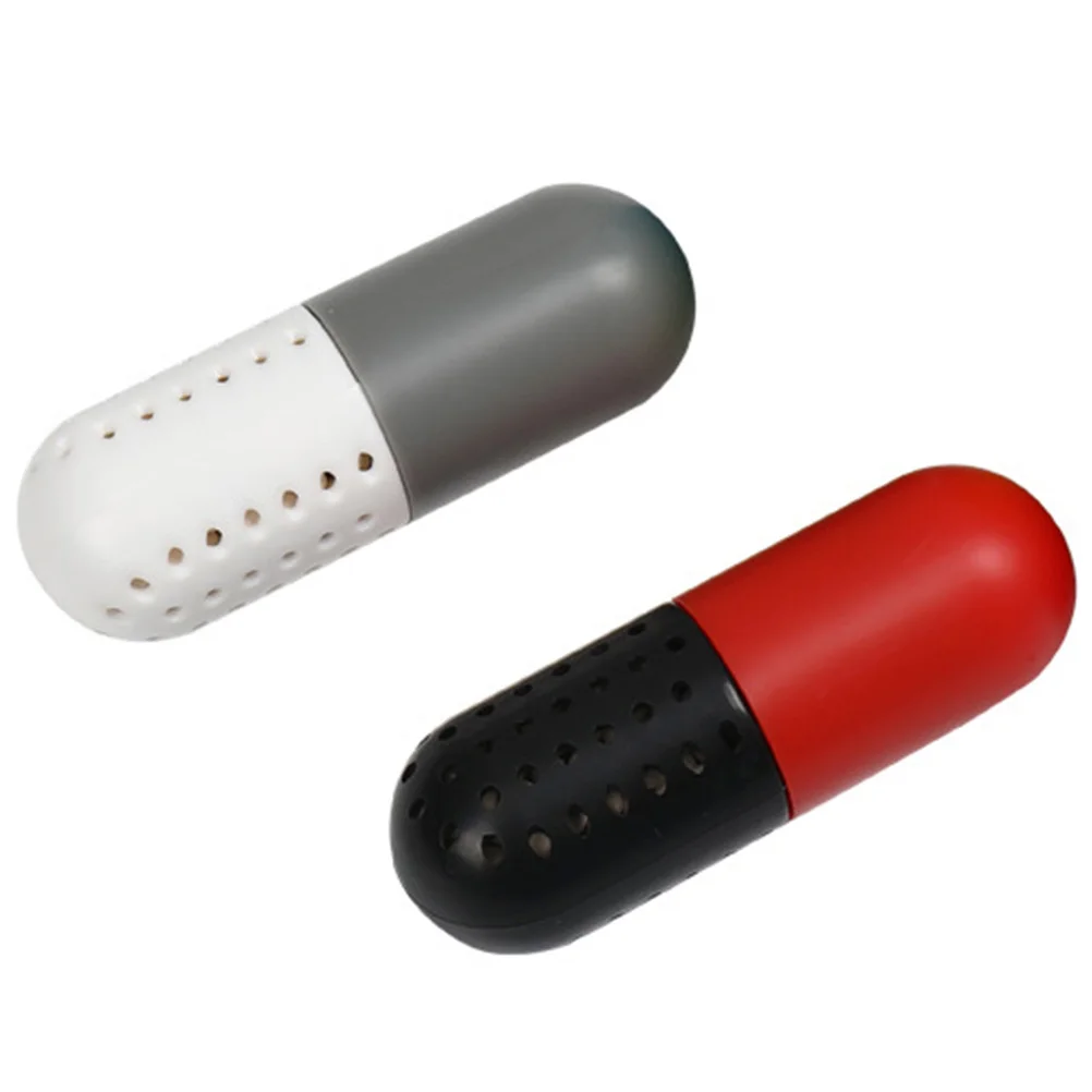 2pcs Shoe Deodorizer Capsule Plastic Simple Design For Fresh Dry Storage Wardrobe Closet Dorm Home Sports Shoes Tool