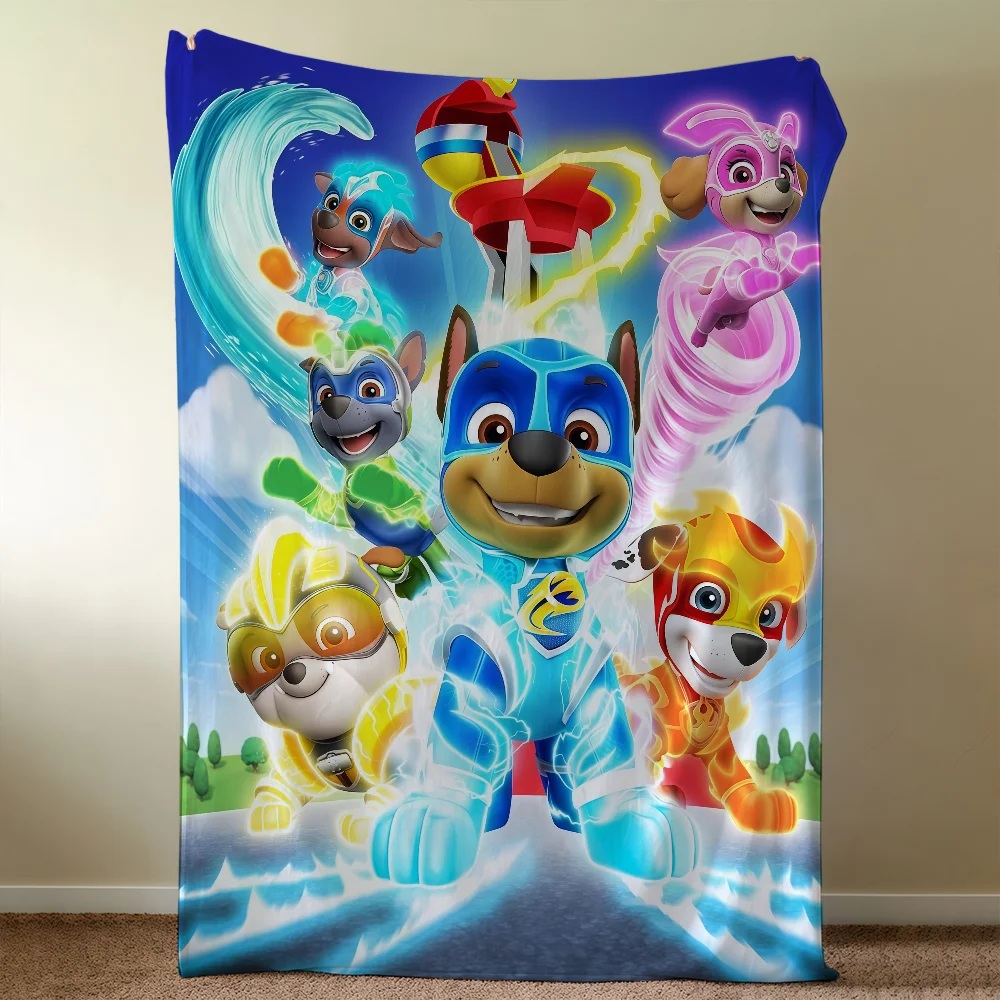 Blanket Throw Super Cosy Plush Living P-PAWS-ES Room Sofa Couch Childish CARTOON P-PatrolS-ES Birthday Gifts