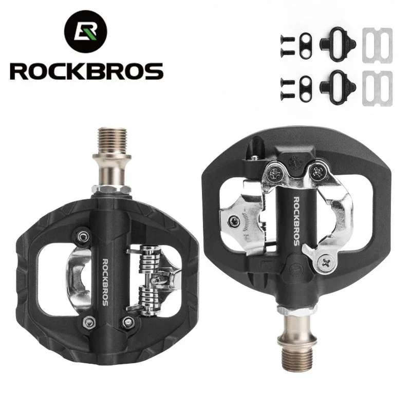 

Велосипедный Замок ROCKBROS, без педали, для Shimano система SPD MTB Road, алюминиевый герметичный подшипник, аксессуары для педалей