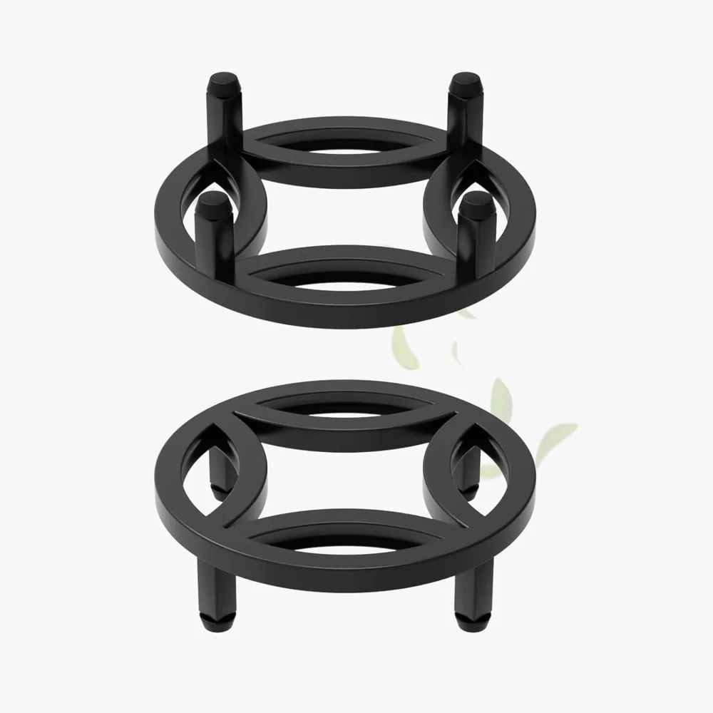 

2 Pack 8.7" Sturdy Potted Plant Stand Flower Pot Holder Heavy Duty Construction, Low Plant Stand for Home Indoor and Outdoor, S