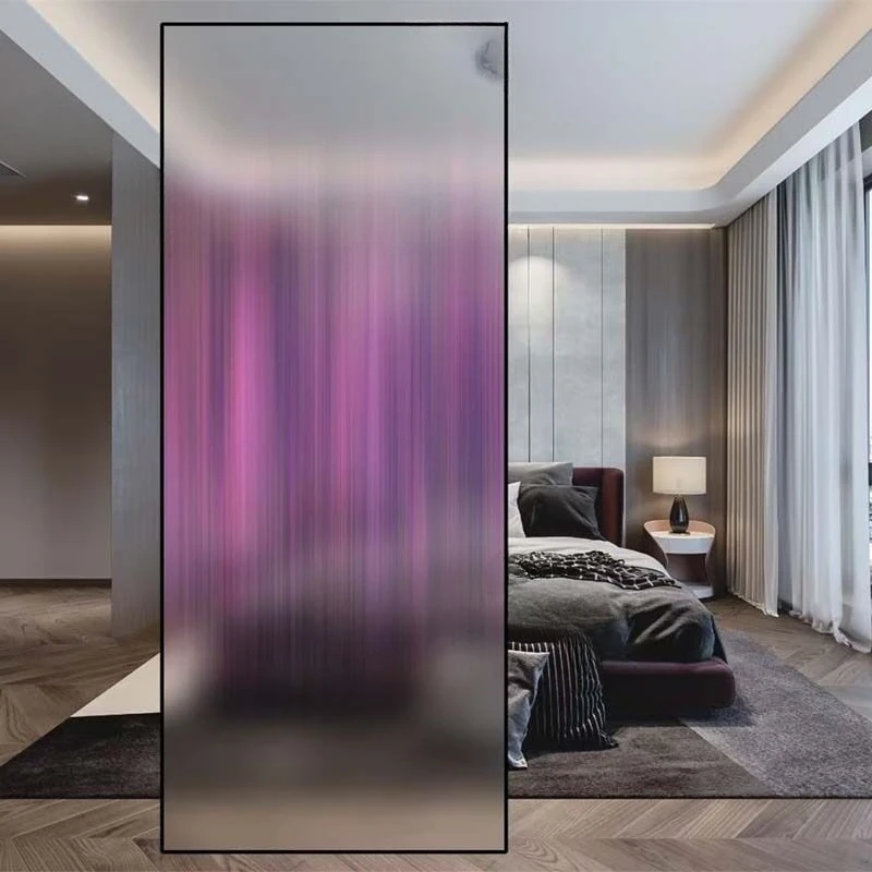 

Modern minimalist art glass living room screen partition block home bedroom is facing the background of the entrance entrance