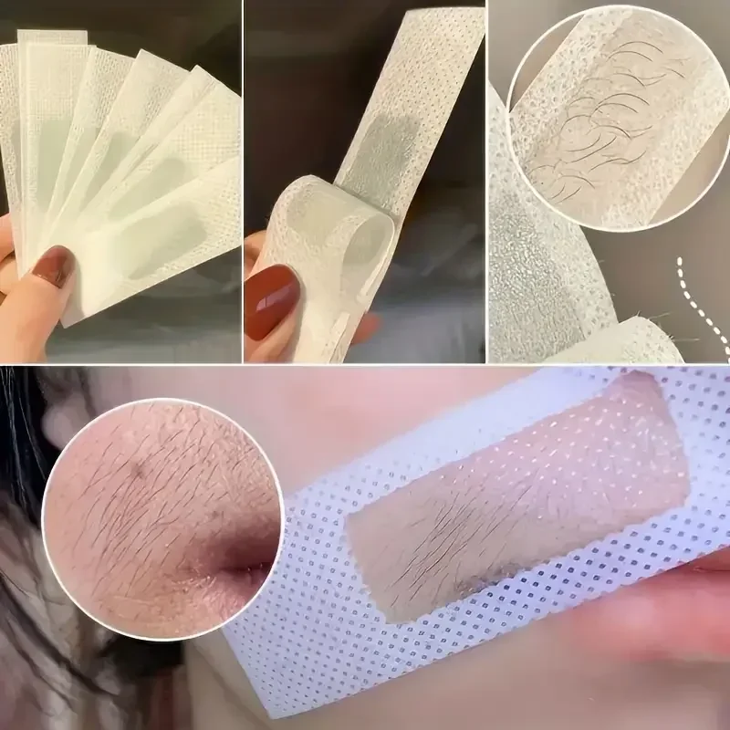 Depilatory Wax Strips For Hair Removal Wax Paper Cold Wax Strips Paper For Face Neck Arm Leg Body Beauty Tools