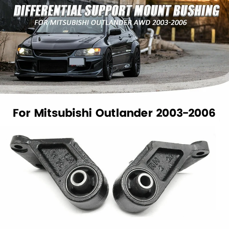 

Rear Differential Mount Parts MR961407/MR961408 For Mitsubishi Outlander 2003-2006 2.4L Support Mounting Bushing Set L&R 1Pair