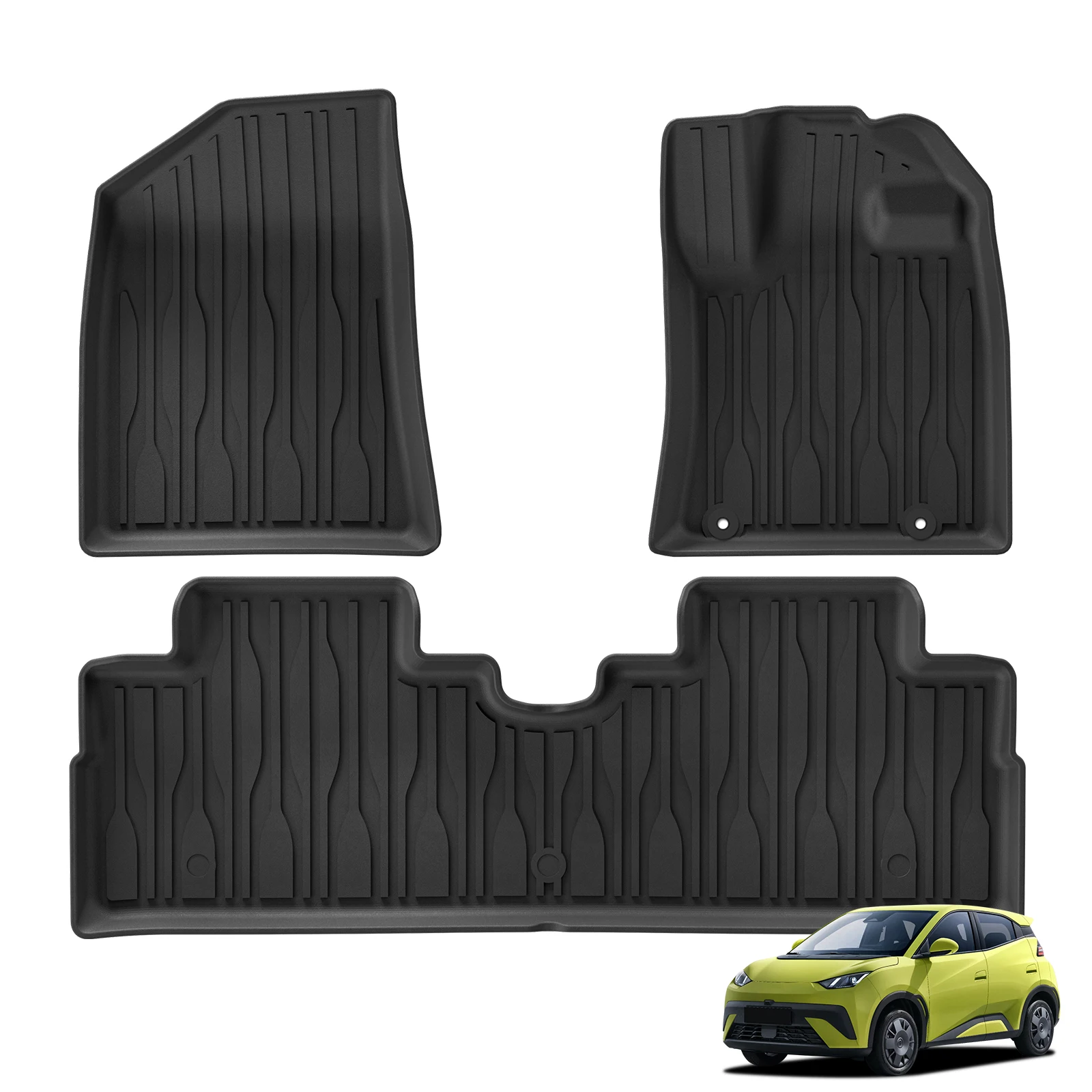LUCKEASY Left/Right Drive for BYD Seagull/ATTO1 2025 Car Floor Mats Protective Pad Interior Accessories Waterproof Trunk Mat image 3