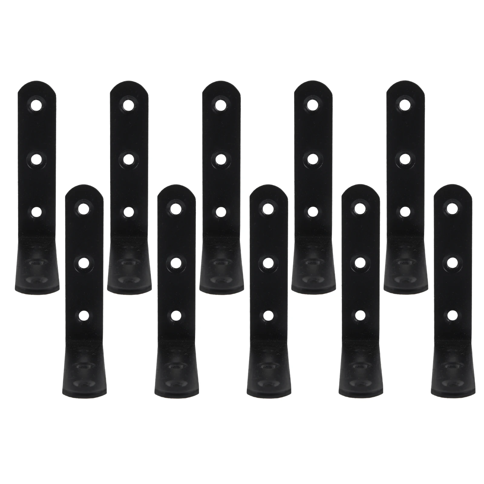 

10pcs Degree Heavy Angle Iron Duty Black Iron for Wood Shelves Right Angle Bracket Small L Brackets Strong Support Stability