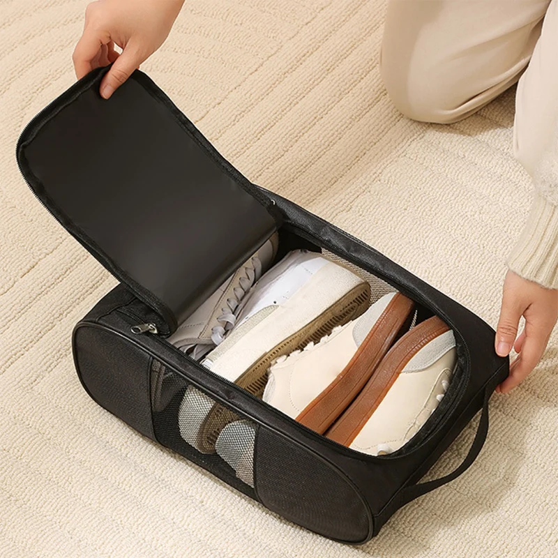 Dustproof Football Tennis Shoe Bag Portable Golf Shoe Bag Oxford Cloth Shoe Carrier Bags Breathable Lightweight Golf Handbag
