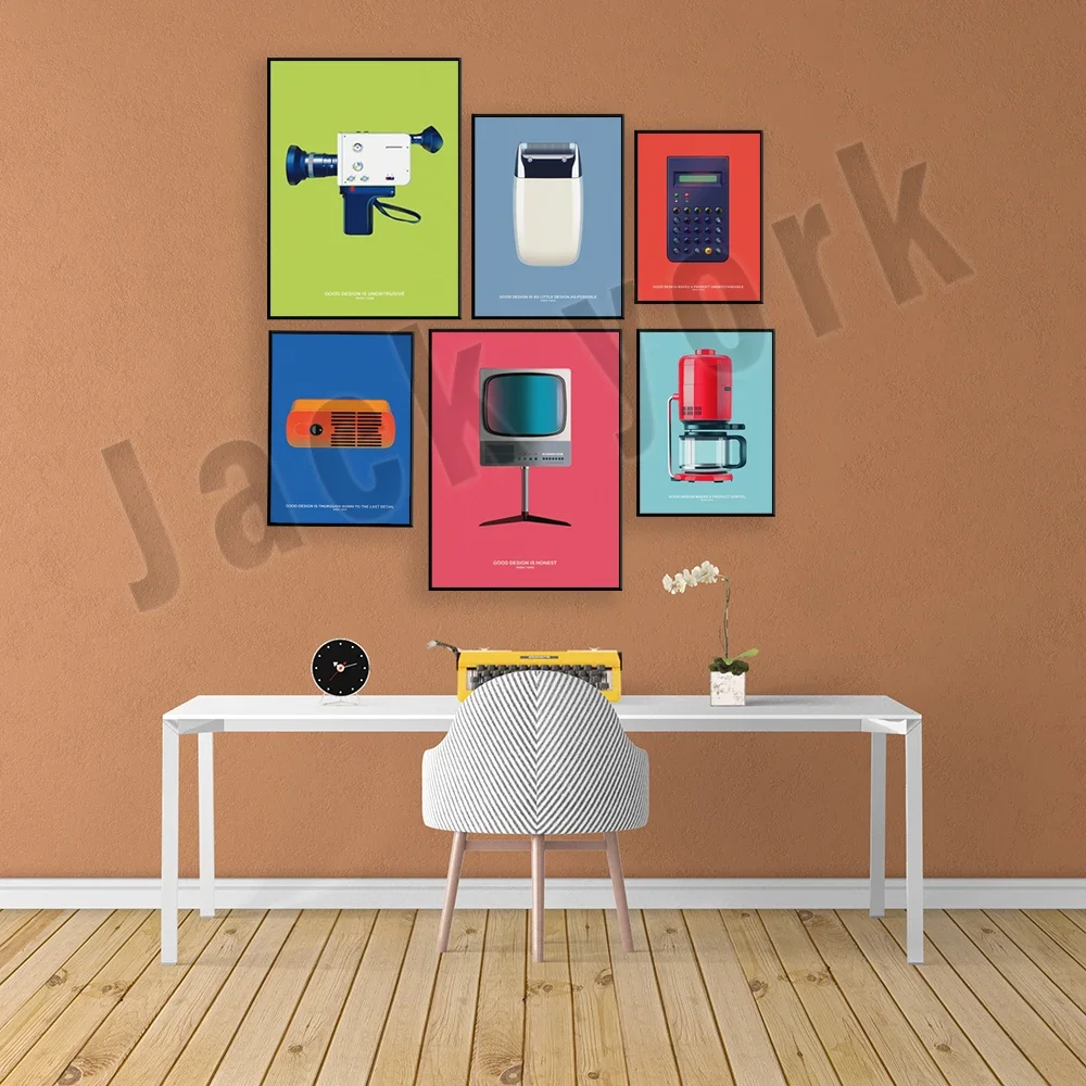 Illustrated print from Dieter Rams' 