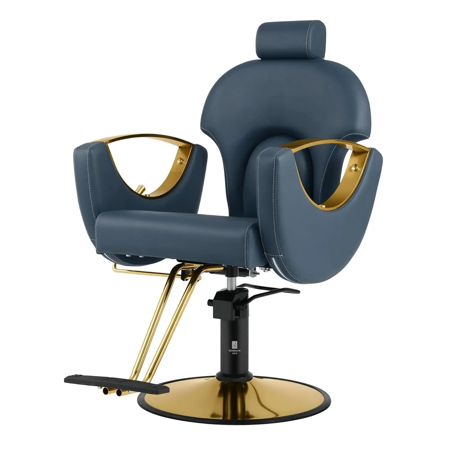

Barber Chair, Salon Chair for Hair Stylist, Height Adjustable Hydraulic Hair Reclining Salon Chair, 360 Degrees, Customized