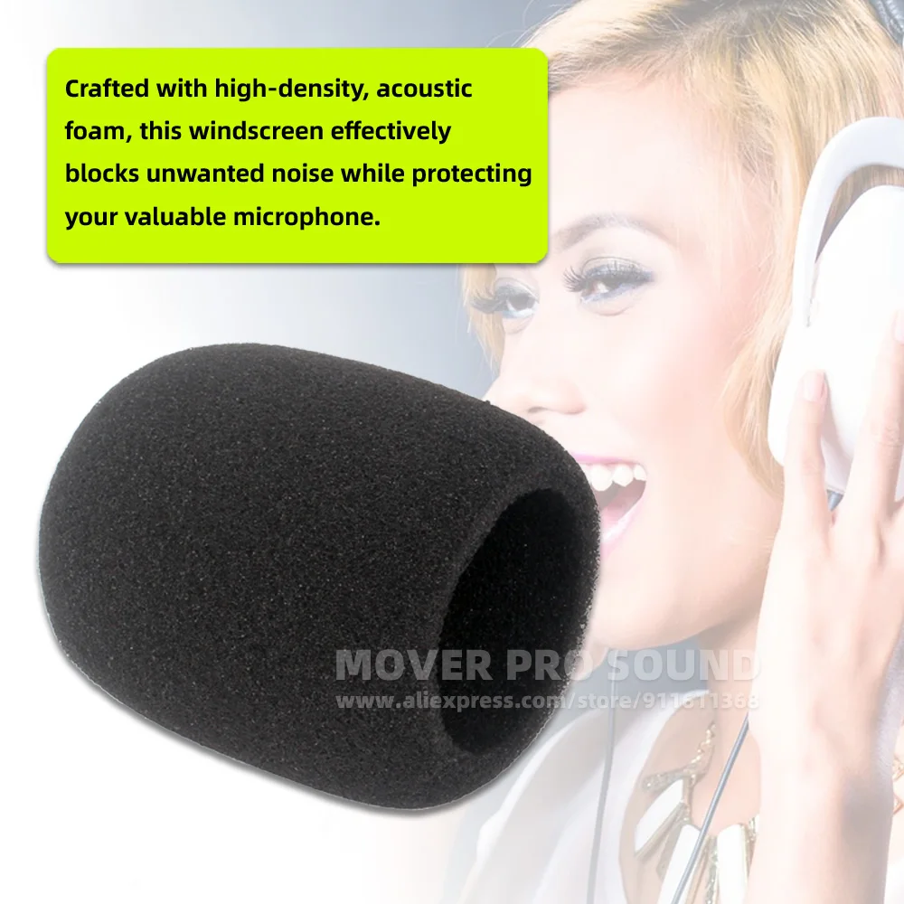SnapVox Compatible With ZOOM H5 STUDIO Foam Shield Windscreen Recorder H5Studio H5S Pop Filter Microphone Sponge Windproof Cover view 3