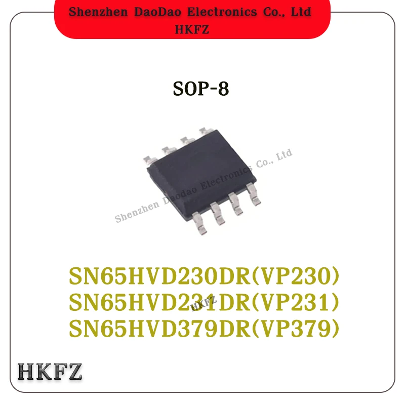 

10Pcs SN65HVD230DR SN65HVD231DR SN65HVD379DR SOP-8 Ic Chip
