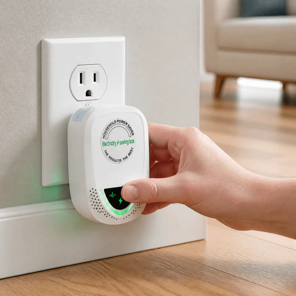Durable ABS Power Saver Device Overload Protection Fire Retardant Voltage Stabilizer Compact Lightweight Overheat Protection
