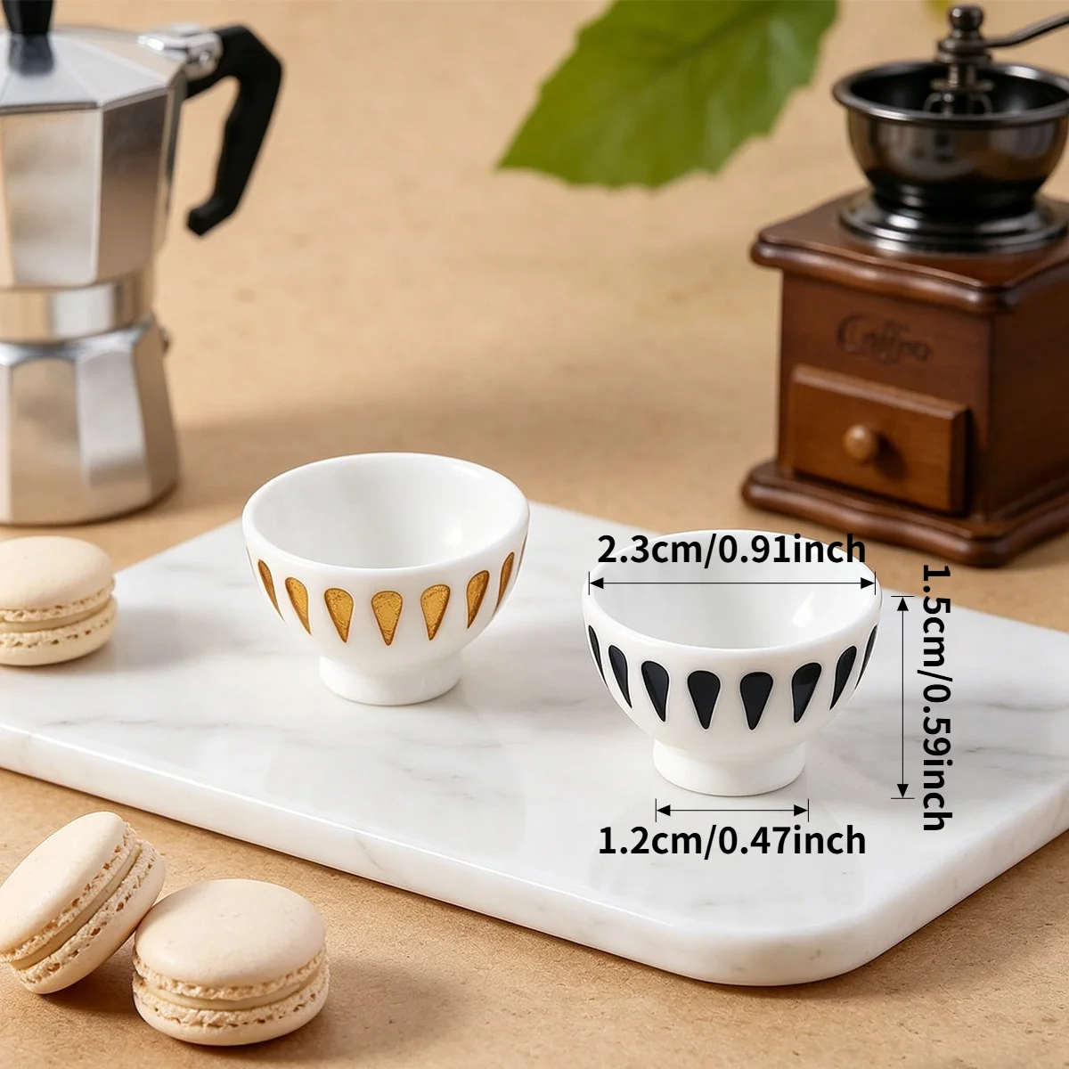 2/4 PCS Miniature Resin Bowls Hand Painted Dollhouse Kitchen Tableware Realistic Mini Food Props DIY Craft Accessories