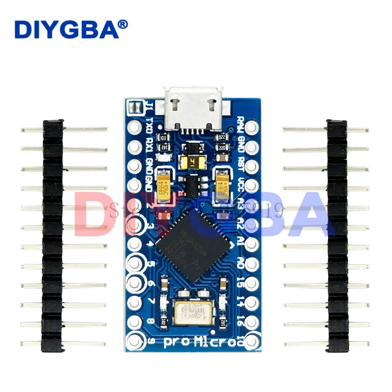 Pro Micro ATmega32U4 5V 16MHz Replace ATmega328 For Arduino Pro Mini With 2 Row Pin Header For Leonardo Mini Usb Interface