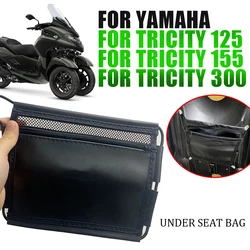 Für Yamaha TRICITY 300 125 155 TRICITY TRICITY300 Motorrad Zubehör Unter Sitz Lagerung Tasche Leder Werkzeug Tasche Tasche Veranstalter